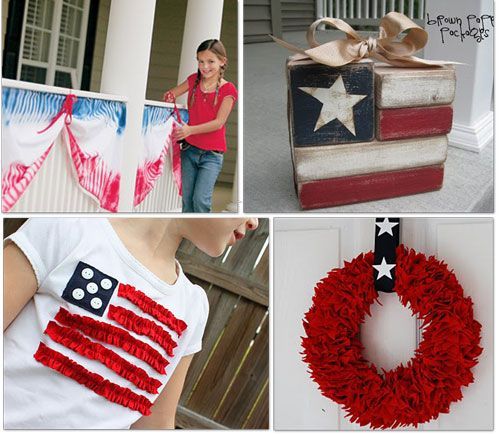 I have to make the cute wooden flag for 4th of July decor!!! Use 2×4’s and cut t
