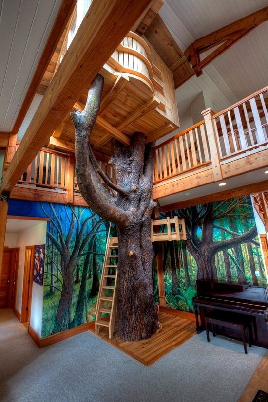 Indoor tree house!