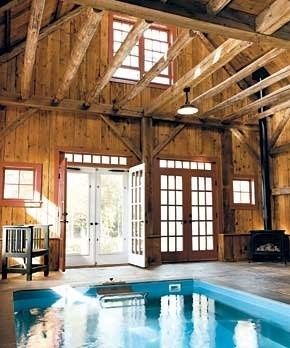 It's a pool….in a barn….I'm in love.