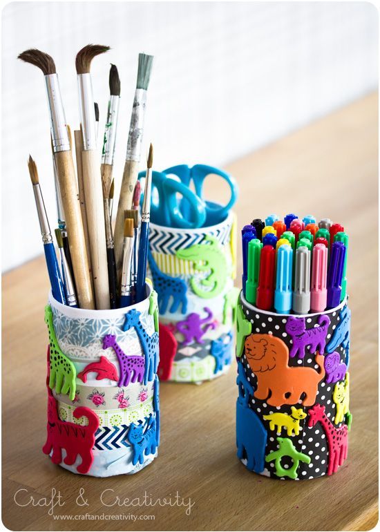 Kids pen holders – by Craft & Creativity