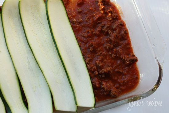 Lasagna that uses zucchini instead of noodles- Quick and easy to cook, low calor