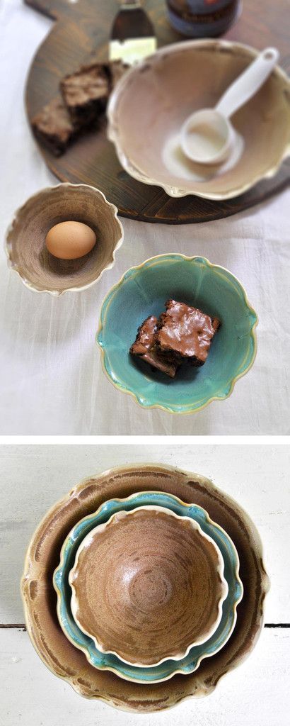 Lee Wolfe Pottery — handmade Ceramic Nesting Bowls