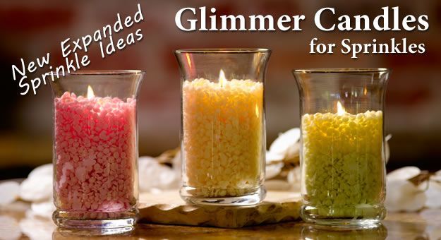 Make your own Glitter Candle.