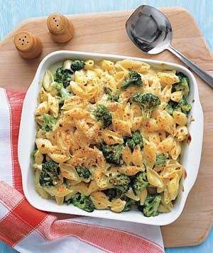 Making this right now & it smells AMAZING!!! :D Cheesy baked shells and broc