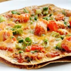 Mexican Tortilla Pizza with Beans… inspired by Taco Bell!
