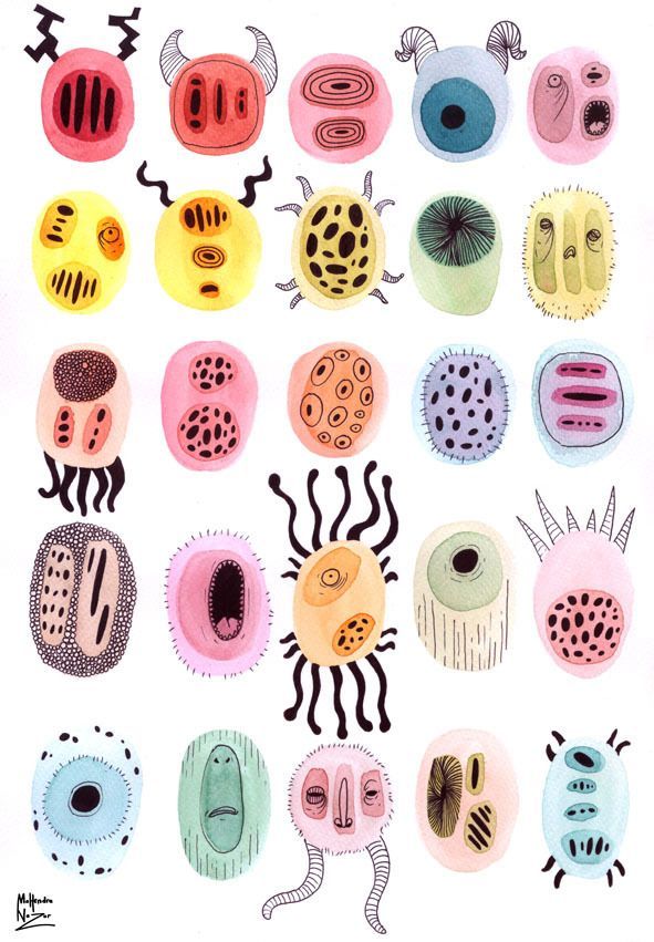 Microbiological Friends : October 30-31 2012 by Mahendra Nazar, via Behance