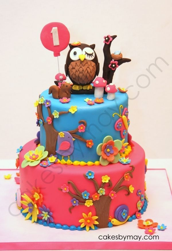 Owl Birthday Cake