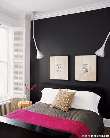 Paint a black accent wall. Wondering if I should do this in my bedroom to balanc