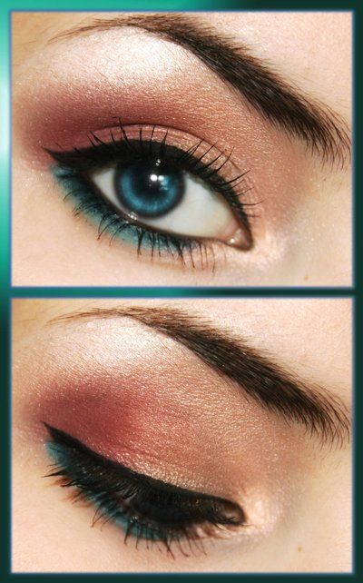 Peach & teal.. you know I love this. It's usually my summer look, but ma