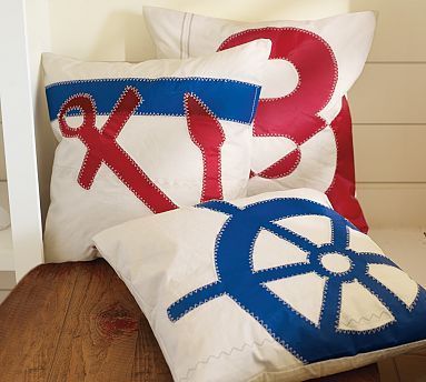 #PotteryBarn nautical pillows