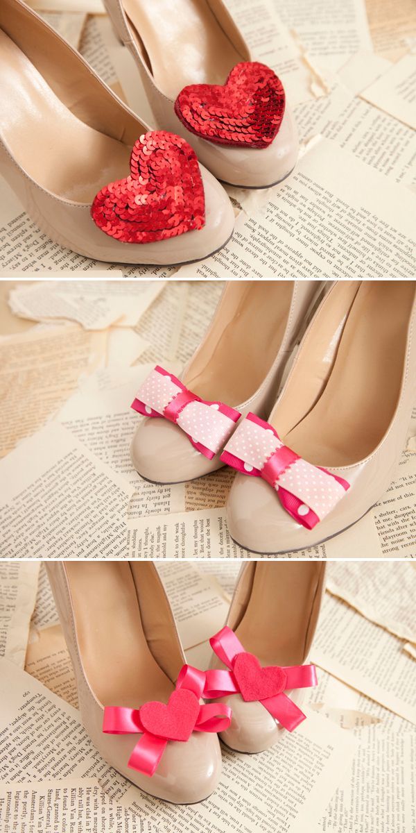 Put a little love in your step with DIY Shoe Clips!