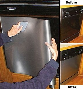 Refurbish Appliances With Stainless Steel Contact Paper » Curbly | DIY Desi