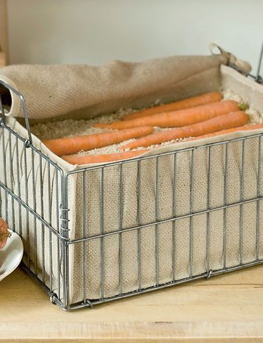 Root Crop Storage Bin- root veggies like carrots and beets will stay fresh all w