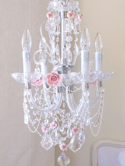 Shabby Chic Decorating Ideas ~ Sweet rose chandelier