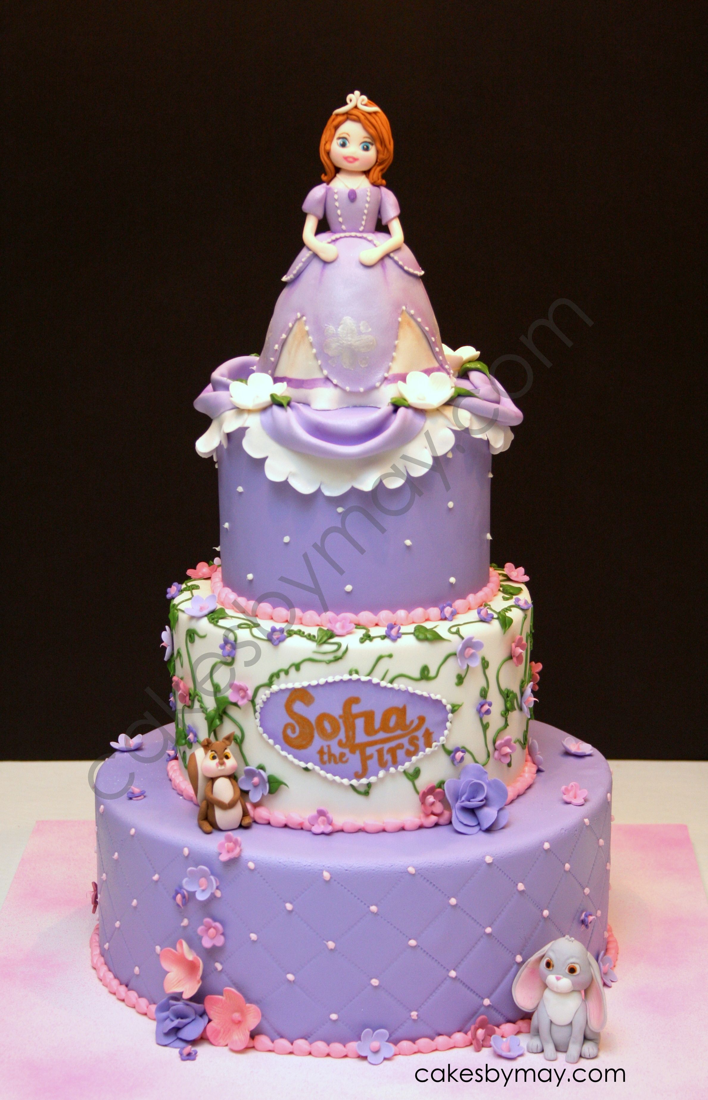 Sofia the First – Love how this cake turned out! Very girly and purple