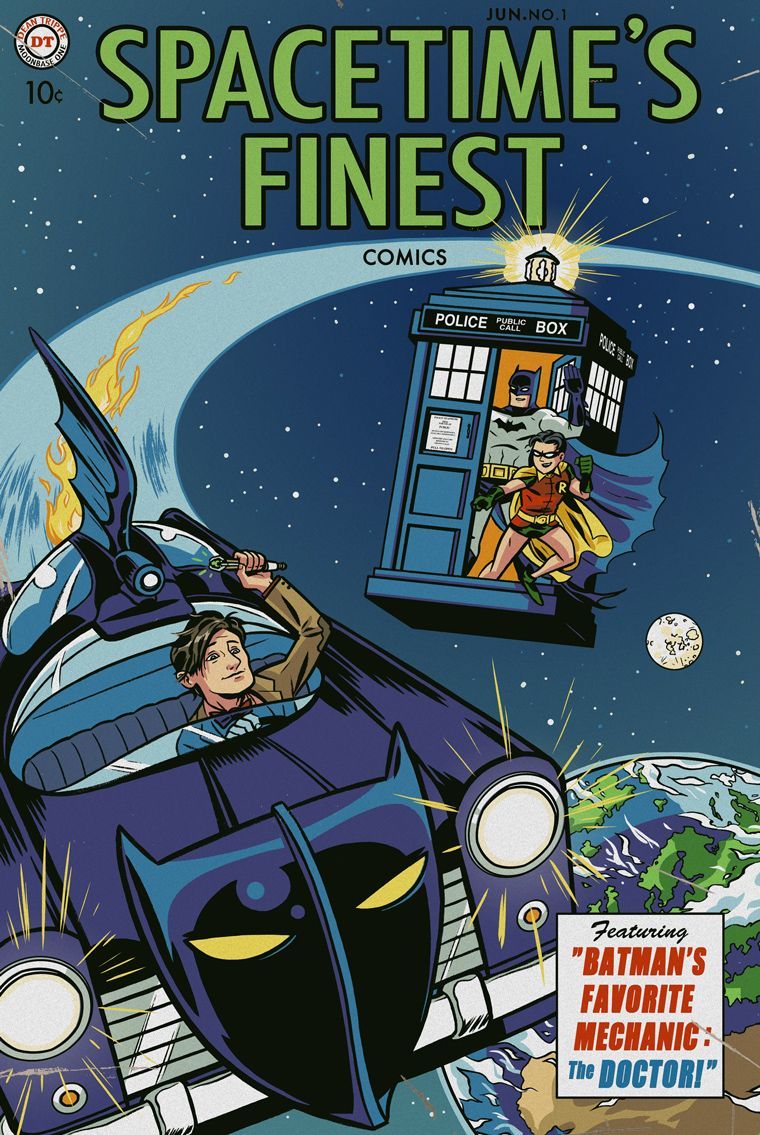 Spacetime's Finest ~ Batman & Doctor Who mash-up. Greatness!