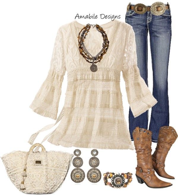 "Spring Country Girl" by amabiledesigns on Polyvore
