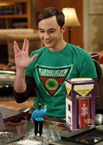 The Big Bang Theory…Tiny Spock!! Live Long and Prosper!    (from season 5, epi