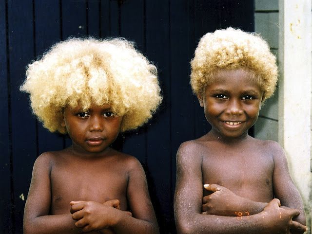 The Melanesian (Africans) of  Solomon Islands: The World's Only Black Blonde