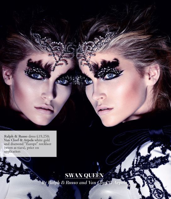 The Swan Queen    I am Legend a gorgeous beauty editorial from Harrods Magazine
