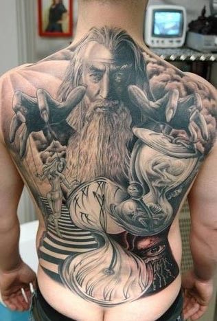"Wizard Back Tattoo" – Being a writer of fantasy, sci-fi, and horror p