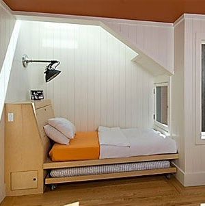 built-in bed with trundle by san francisco architect malcolm davis