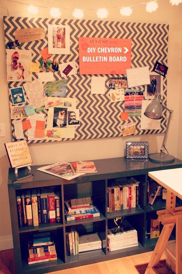 how to make a giant fabric-covered bulletin board