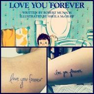 mother daughter tattoos   … love  you forever… love you for always