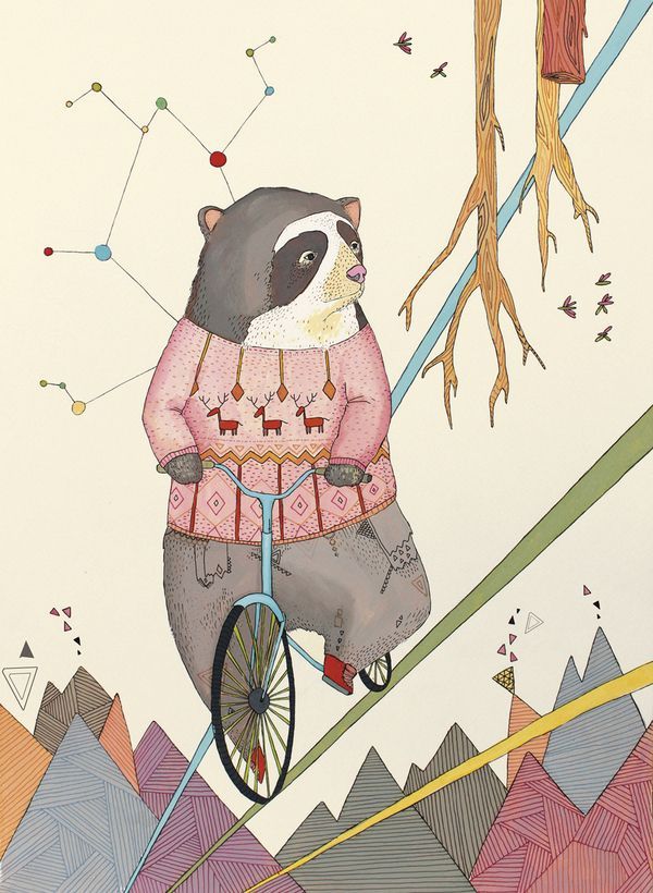 oso en bicicleta by Belen Segarra