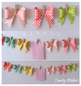 paper bow garland