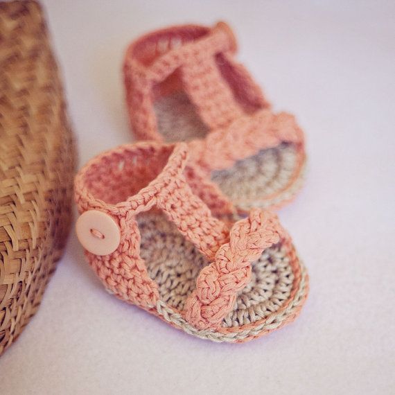 sandalias crochês. DIY