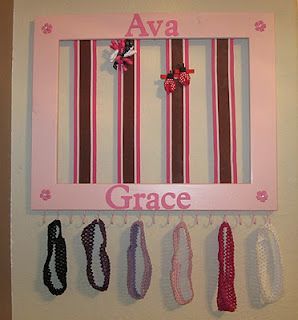 super cure if we have a girl… Girl bow hanger frame… babyshower gift/gift fo