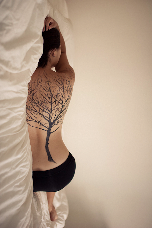 tree back tattoo