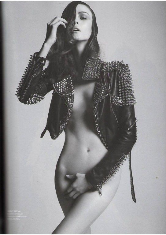 vogue australia february 2011 #editorial #fashion #model #rock #grunge #leather