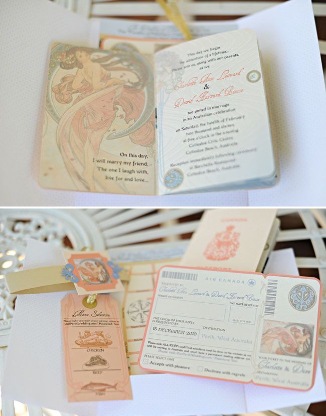 #wedding #invitation #stationary #passport