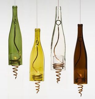 wine bottle candles