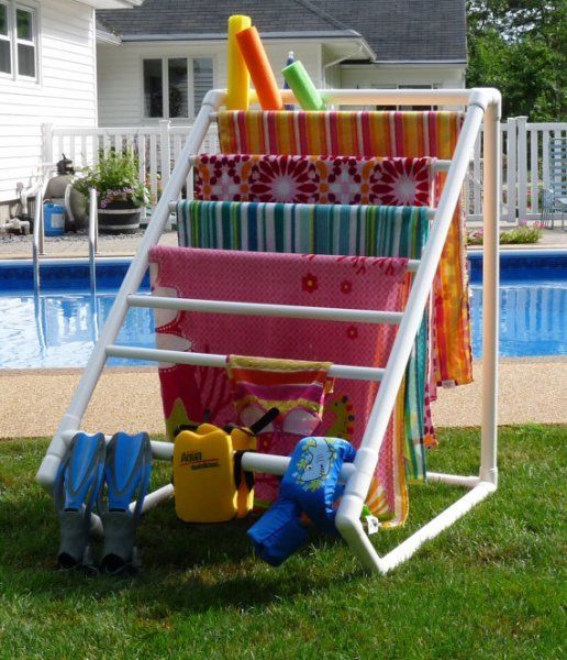 10 things to make with pvc pipe. This drying rack is genius!
