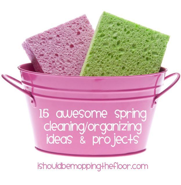 15 Awesome Spring Cleaning and Organizing Ideas and Projects #SpringCleaning
