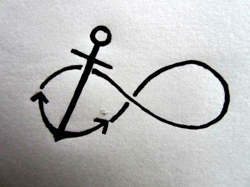 Anchor + Infinity tattoo idea    #Tattoo  #Tatts  #Tatt  #Tats  #Tat  #Inked  #I