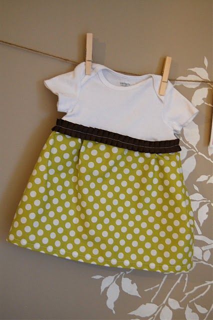 Baby Girl clothes tutorials.  This project was so simple, cost to make was under