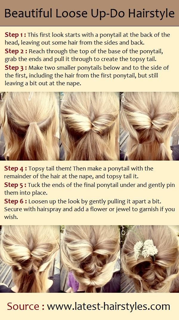 Beautiful Loose Up-Do Hairstyle
