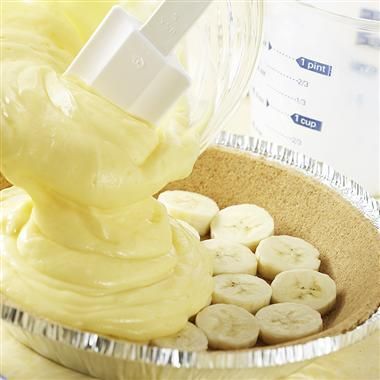 Best Banana Cream Pie recipe ever and super easy! Use with a pre-made graham cra