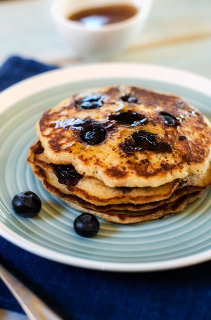 Blueberry Quinoa Pancakes; check out this website for all types of quinoa recipe