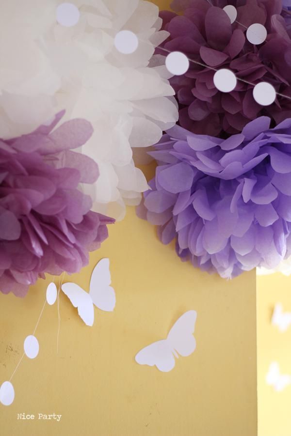 Butterfly Yellow Purple Girl 1st Birthday Party Planning Ideas