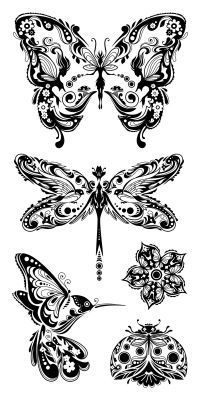 Butterfly and dragonfly art