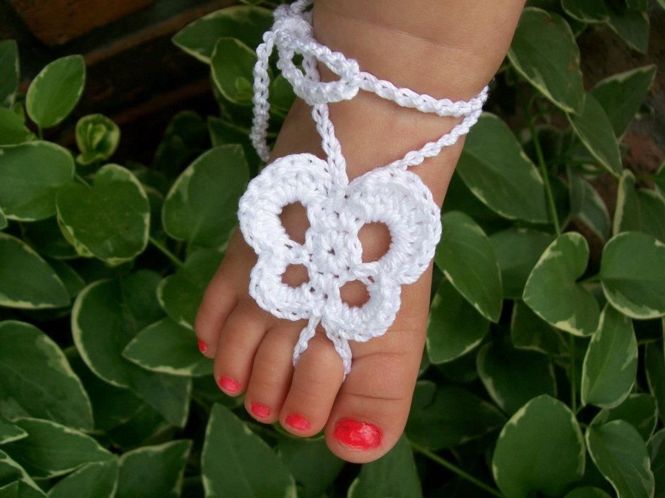 Butterfly barefoot sandals