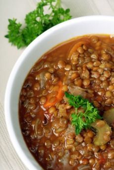 Cheap Healthy Recipes: Lentil Stew with Barley and Mushrooms