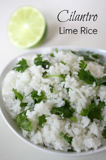 Cilantro Lime Rice. Awesome side dish for Mexican meals!