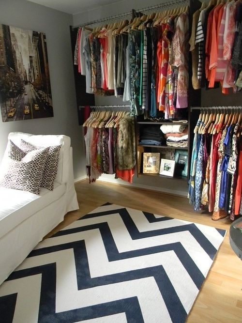 Closet– If my clothes can't fit in a small room, I don't need them anyw