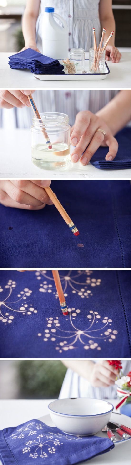 DIY :: Fabric Bleach Art.